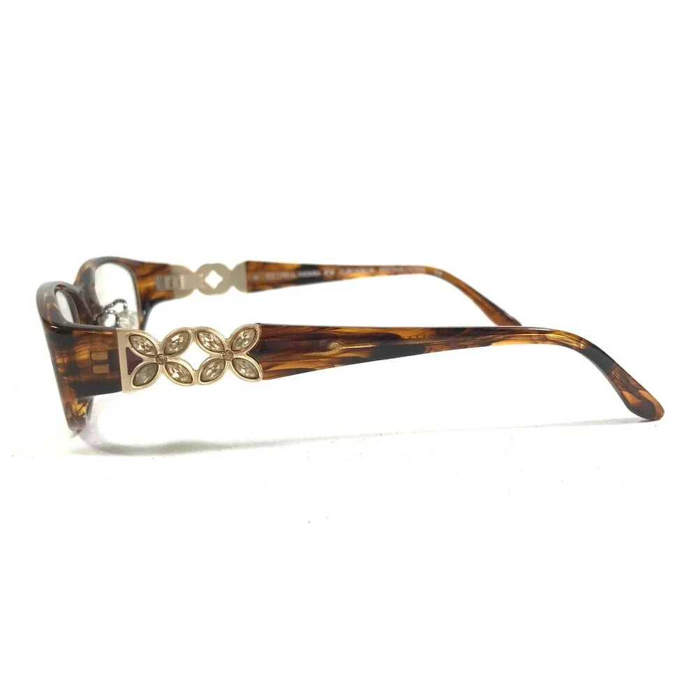 BCBGMAXAZRIA G-ROSALIA BROWN HORN Eyeglasses Frames Tortoise Gold 53-18-140